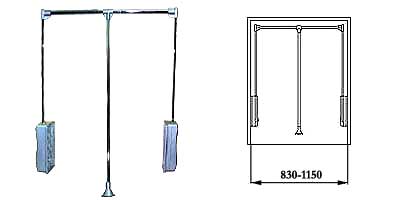 Лифт для одежды (10кг) 830-1150мм (металл)