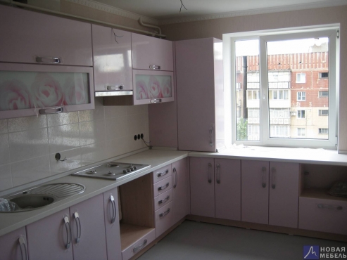 Кухня светло розовая в Горловке